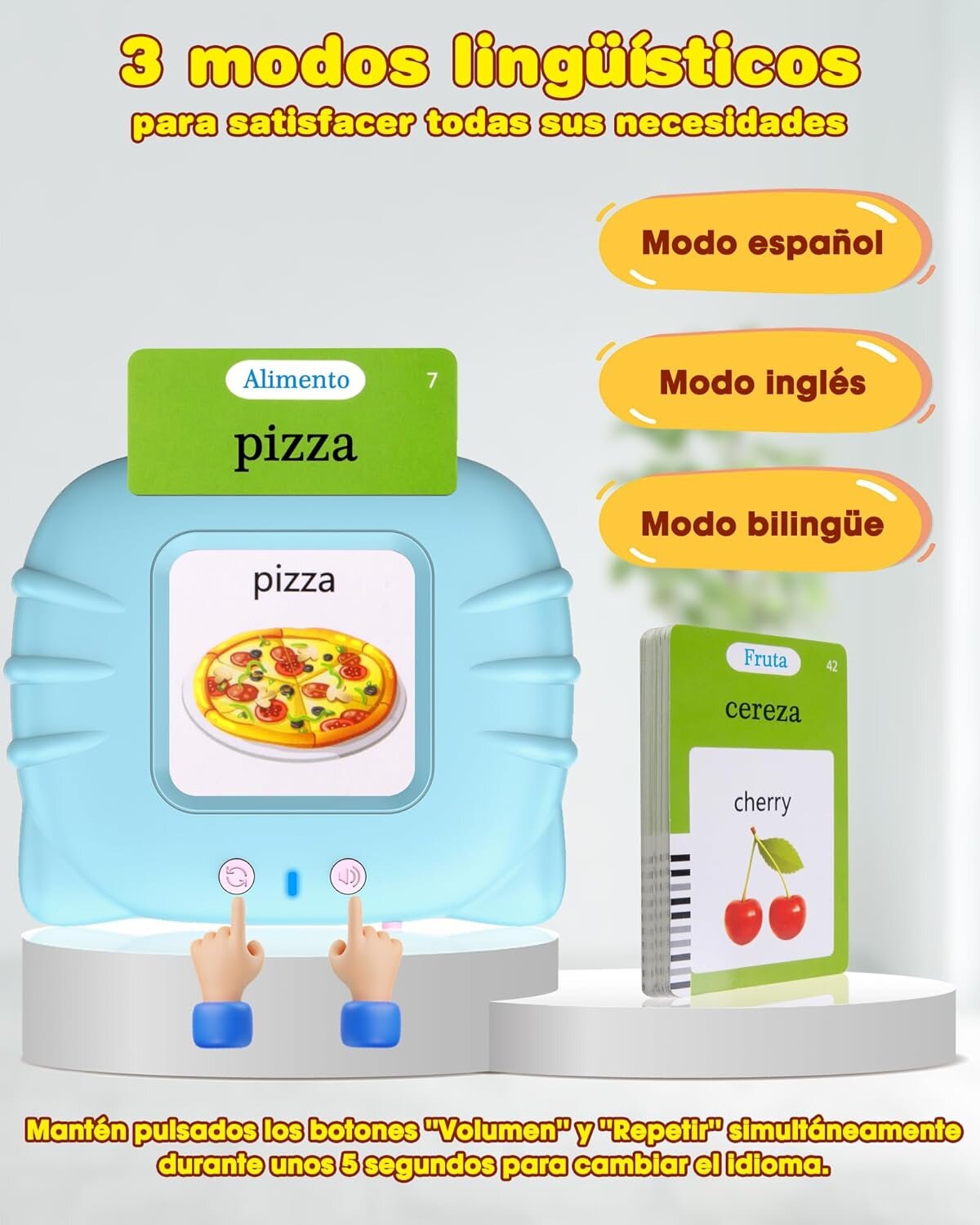 Tarjetas APRENDIZAJE DIVERTIDO™ Bilingües en Español e Inglés